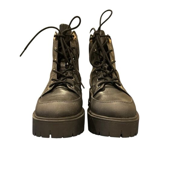 Coach Black Royce Sig Boots in Signature 6.5 - Picture 2 of 4